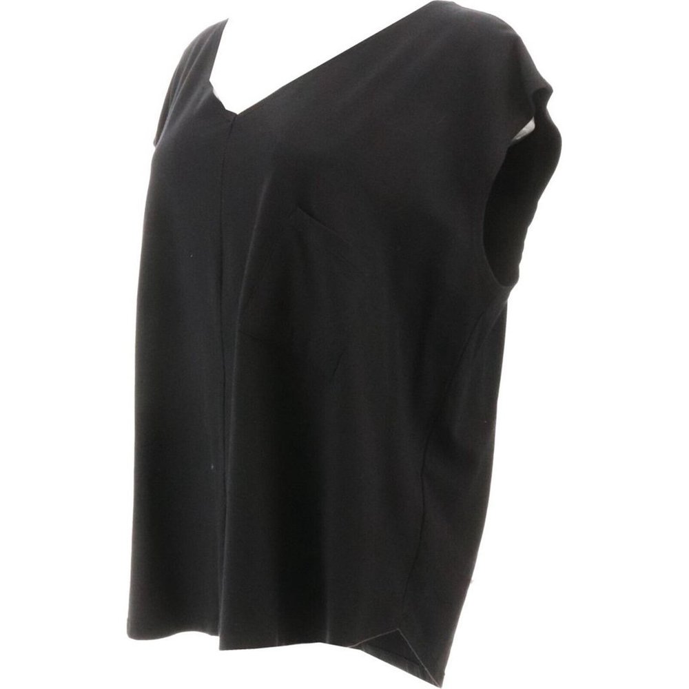 NWT RACHEL HOLLIS LTD BASEBALL HEM KNIT TANK TOP BLACK‎ XXS